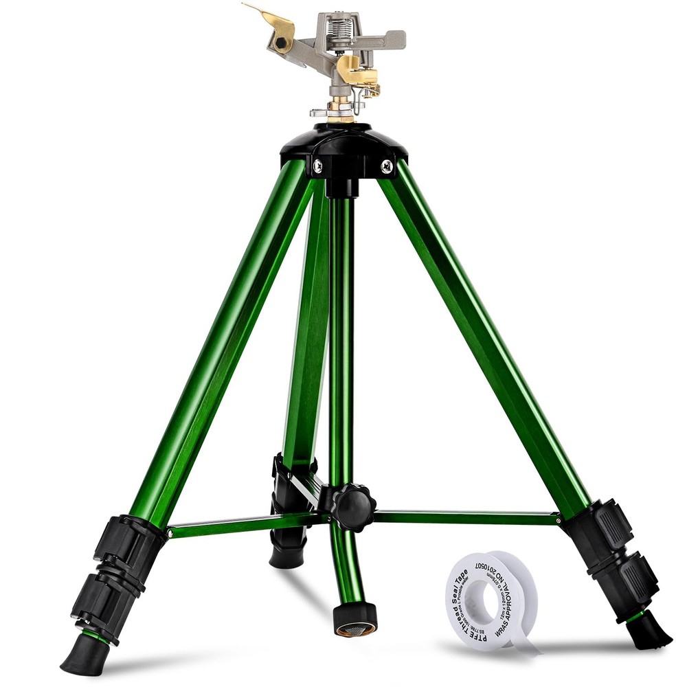 Sprinklers for Yard, 360° Tripod Sprinklers for Yard Large Area, 3/4