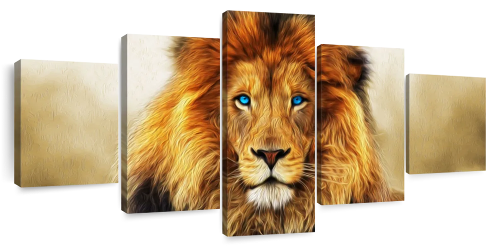 Blue Eyed Lion Wall Art