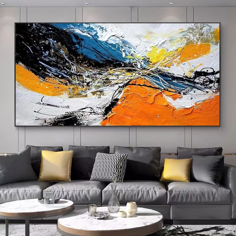 Hand painted Oil Painting Horizontal Version Hanging Painting Living Room Sofa