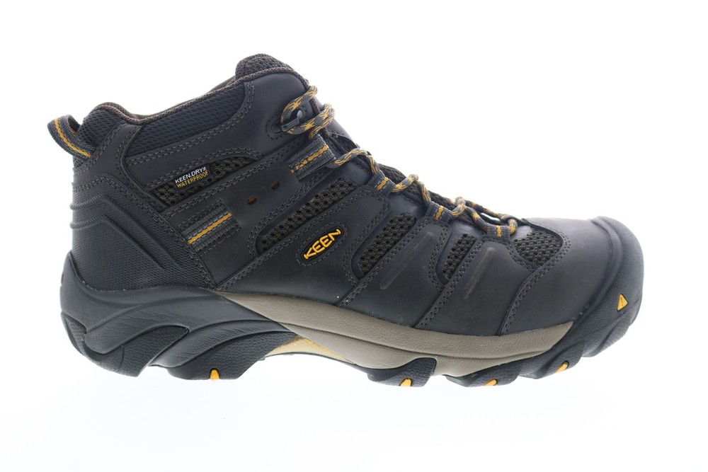Keen Lansing Mid Waterproof Steel Toe 1018079 Mens Black Work & Safety Boots