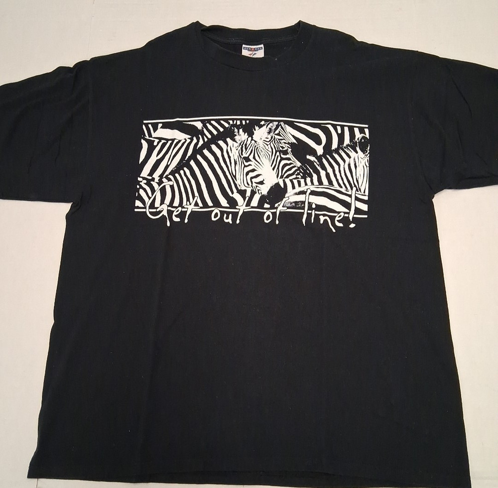 Vintage Y2K Zebra T-shirt 