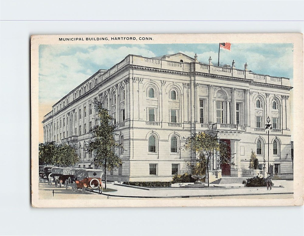 Postcard Municipal Building Hartford Connecticut USA