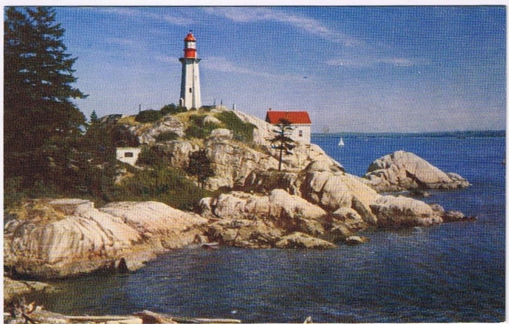 Postcard Point Atkinson Light House Vancouver British Columbia