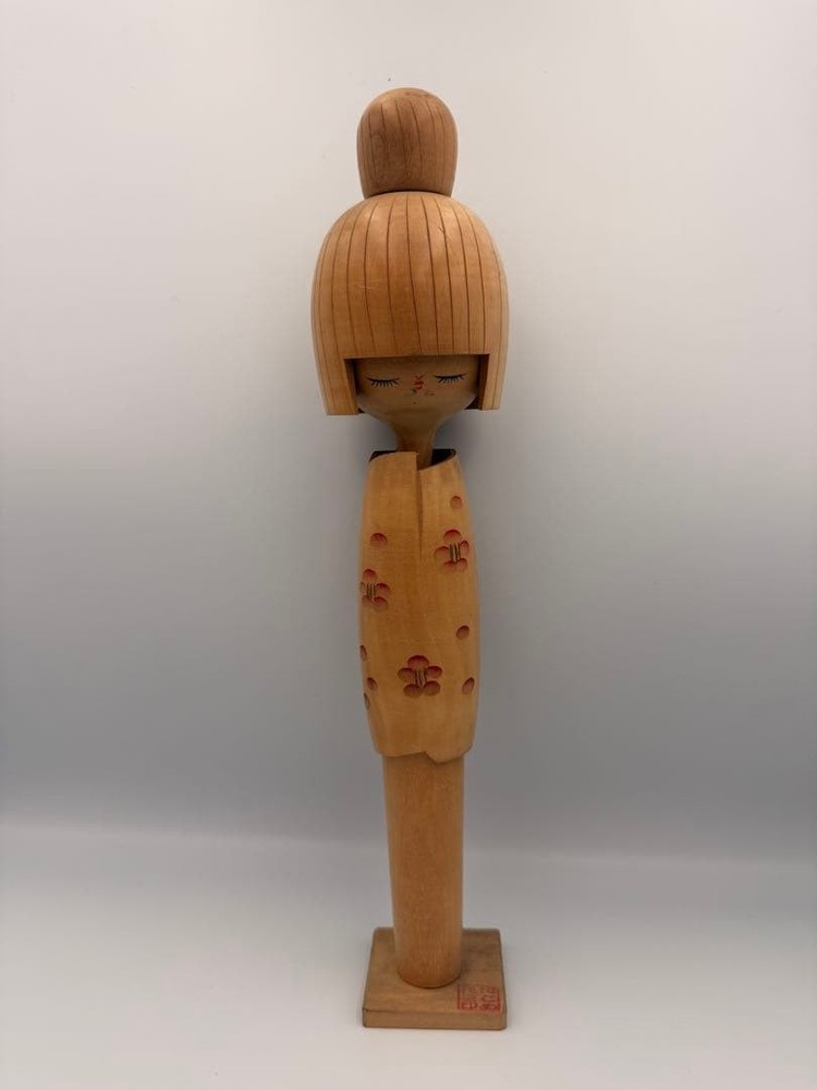 Hajime Miyashita Kokeshi Vintage Japanese Art Doll Modern Design 33.5cm