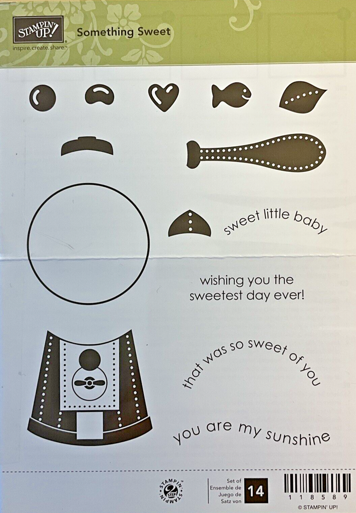 Stampin Up Stamp Set SOMETHING SWEET Retired Sets