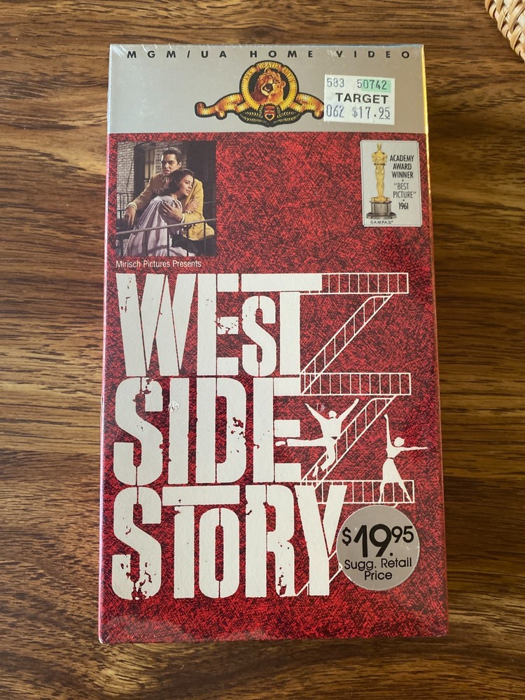 WEST SIDE STORY 1961 Musical Vhs Movie MGM Natalie Wood New  Sealed 1988