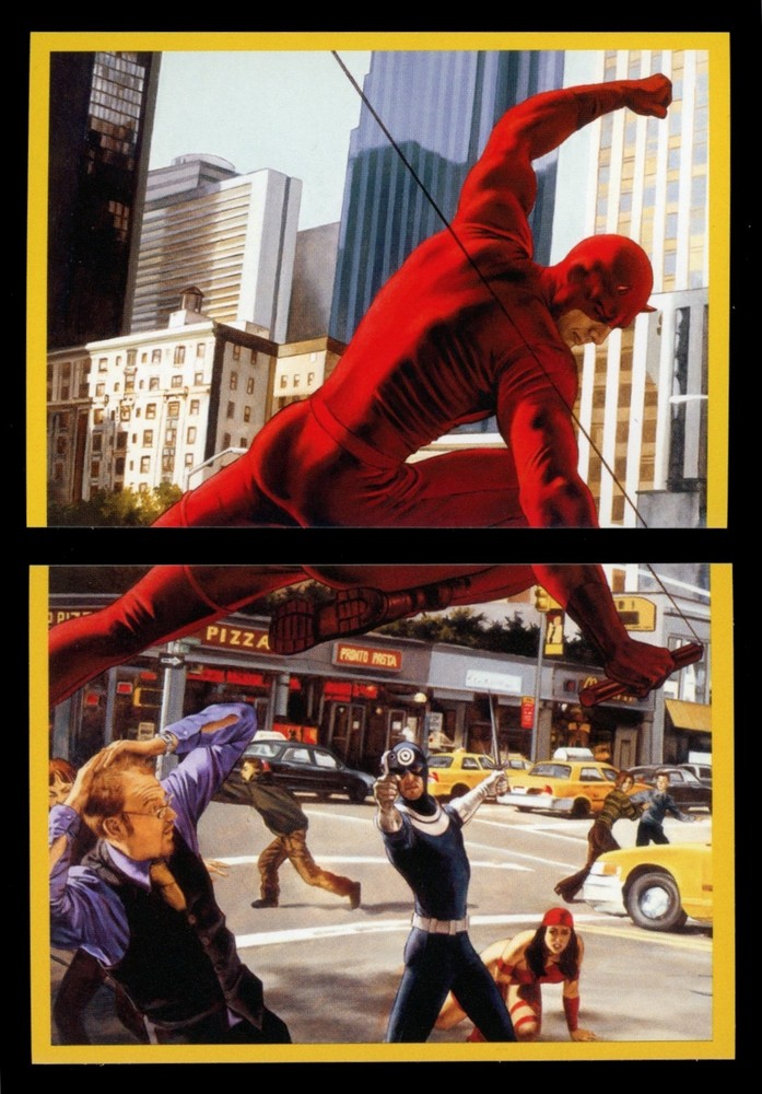 DAREDEVIL vs BULLSEYE 2021 Marvel Versus Two Puzzle Sticker #150-151 *Qty