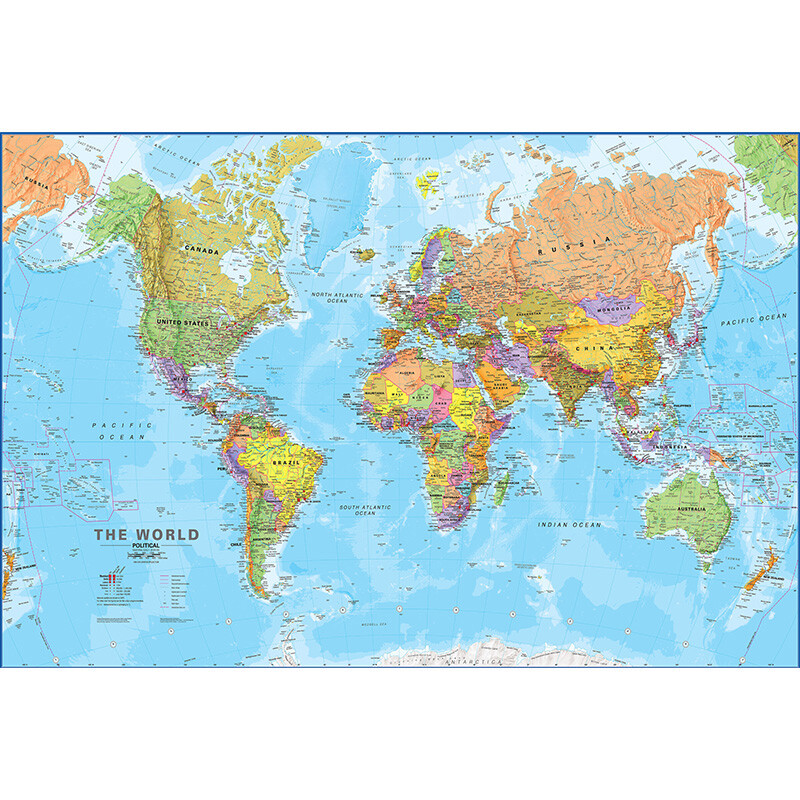61X91CM Map of The World Polyester Home Office Hang Wall Decoration Travel
