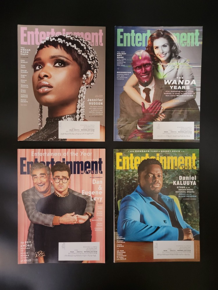 Entertainment Weekly 2020-21 Lot Of 6 Jen Hudson Wandavision Levy Kaluuya VF