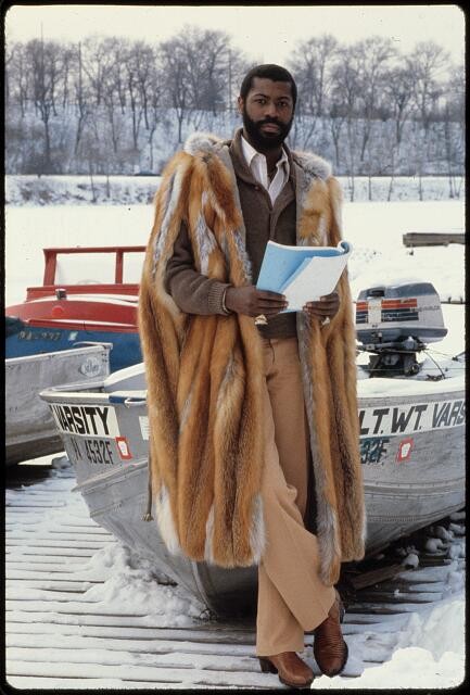 Teddy Pendergrass, musician, at University of Pennsylvania, Philadelphia