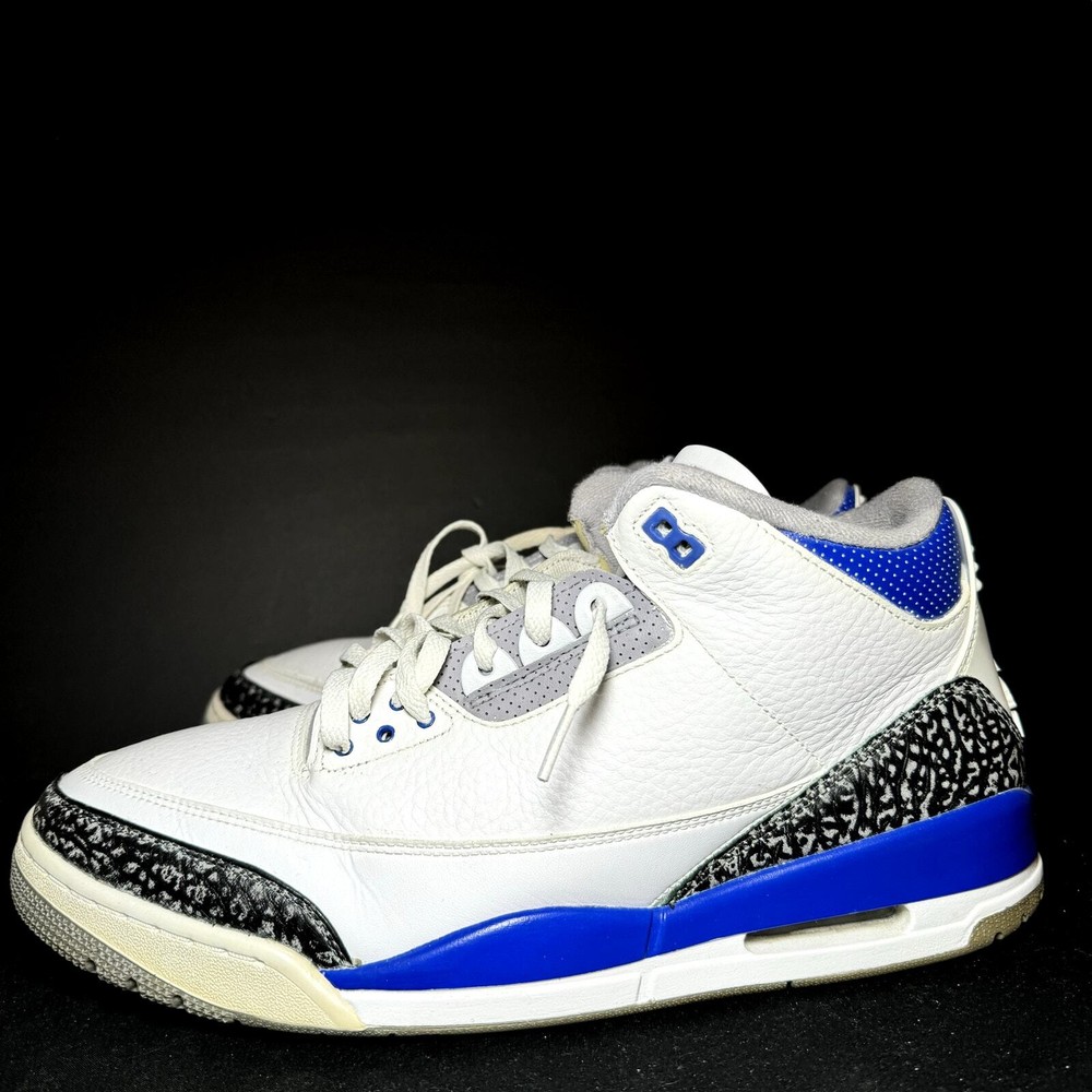 Nike Air Jordan 3 Retro Racer Blue Men's Shoes - Size 14 - CT8532 145