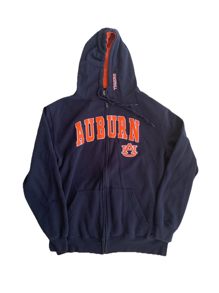 Auburn University Hoodie Large Sweatshirt Navy Blue Logo