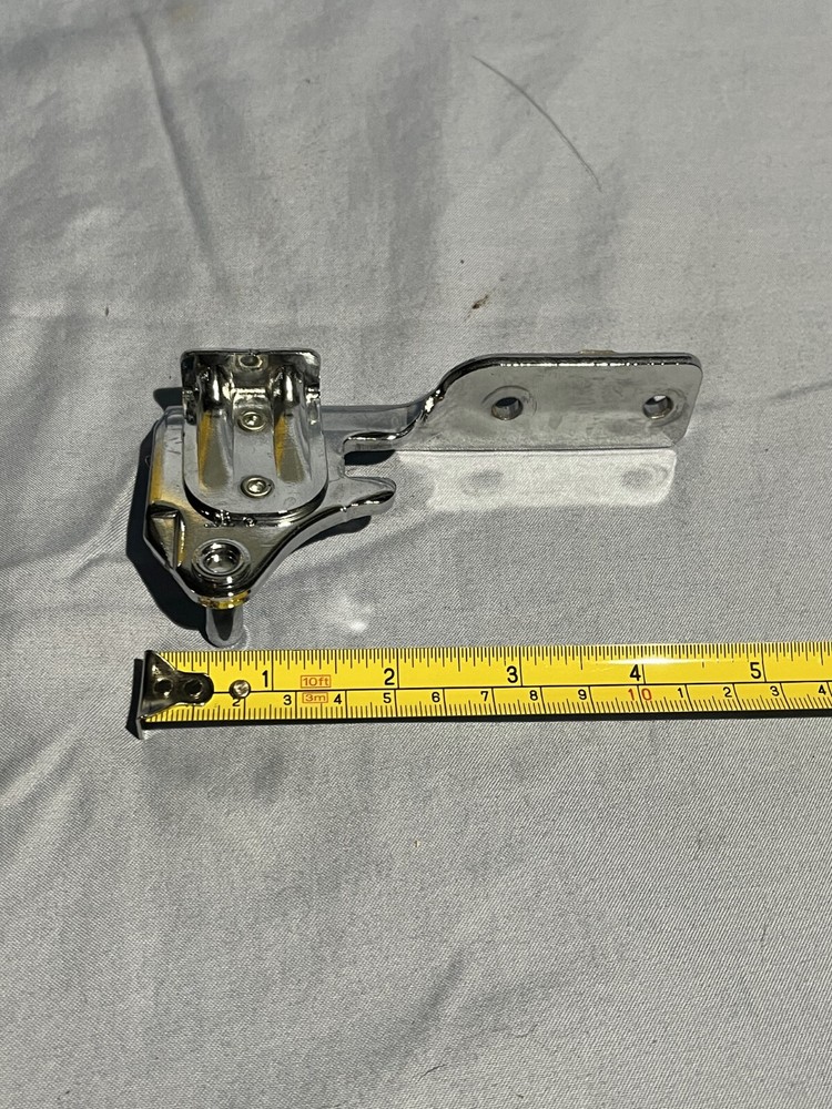 Chrome-Plated Adjustable Fridge Freezer Metal Bracket Hinge