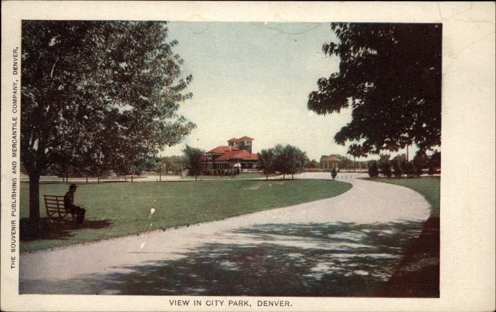 City Park Denver UDB unposted c1905 vintage postcard z640