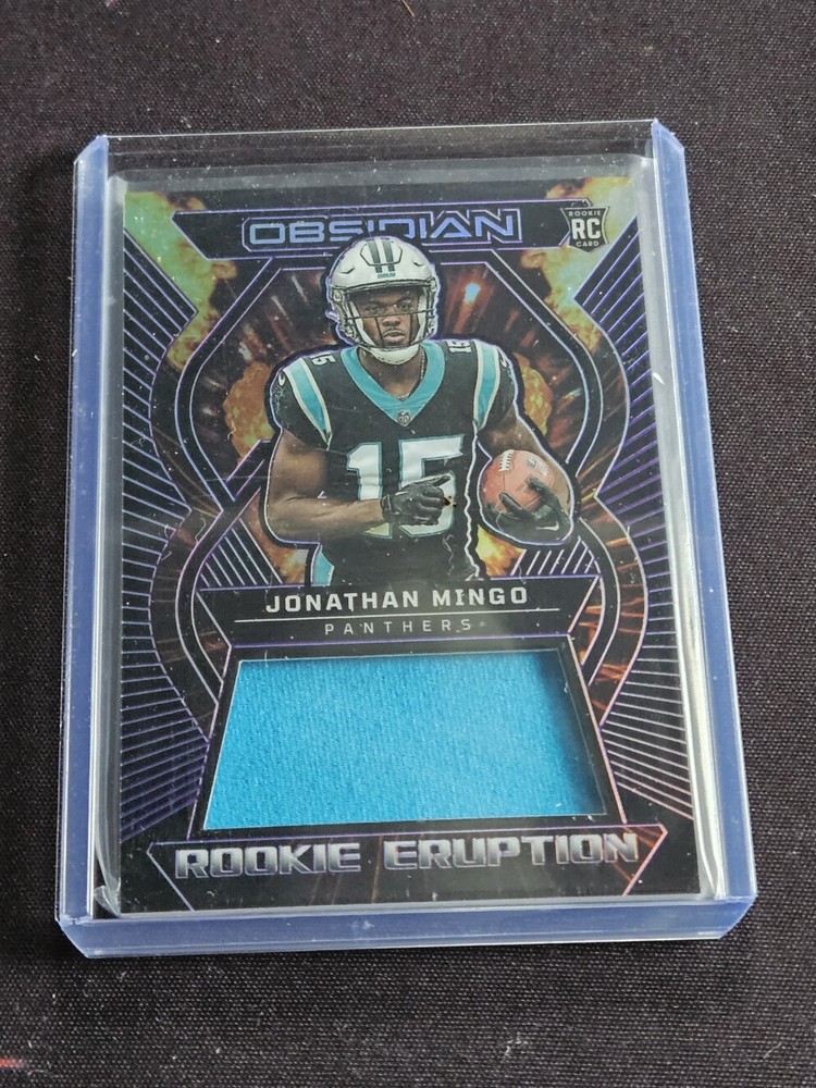 🔥🔥Jonathan Mingo 2023 Obsidian Rookie Eruption Patch 1/75 Panthers🔥🔥