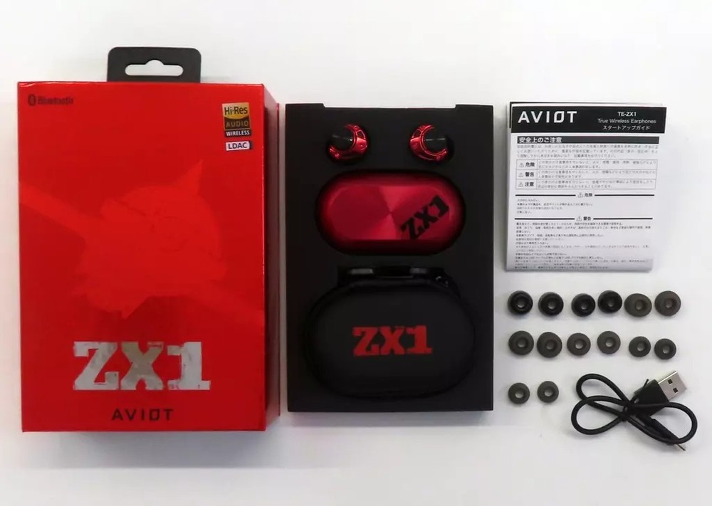 AVIOT TE-ZX1 Hi-Res Wireless Earbuds with Tribrid 5 Drivers & LDAC Support