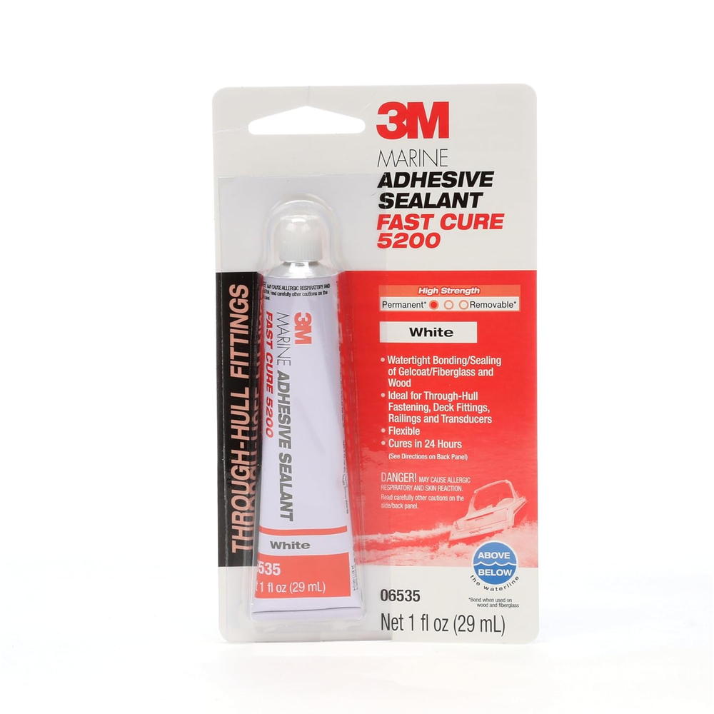 3M Marine Adhesive Sealant Fast Cure 5200 (06535) Permanent Bonding and Sealing