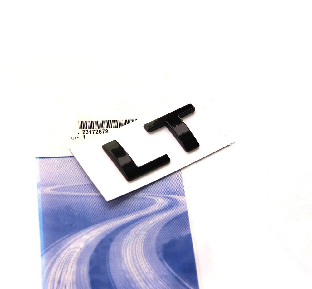 1x OEM Black LT Emblem Badge fits Silverado 2010-2018 new