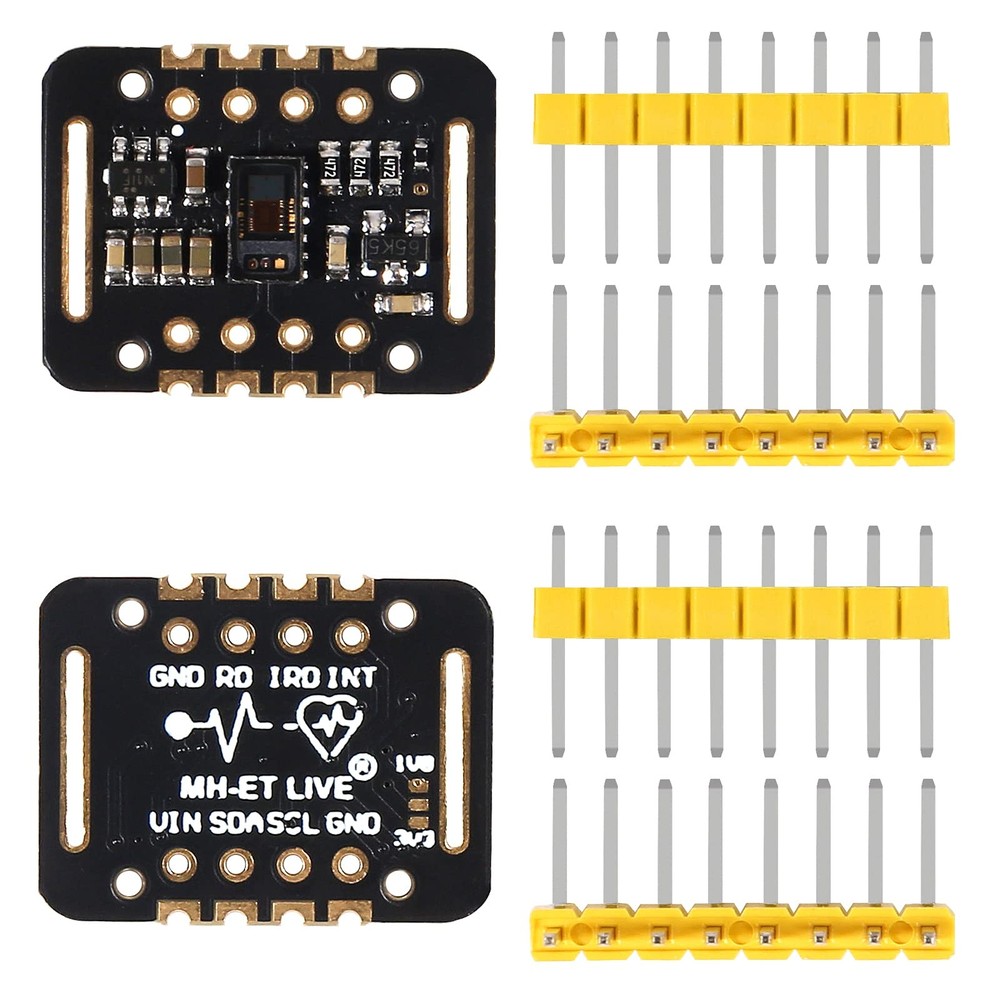 2Pcs Heart Rate Sensor Module MAX30102 Blood Oxygen Sensor Pulse Detection