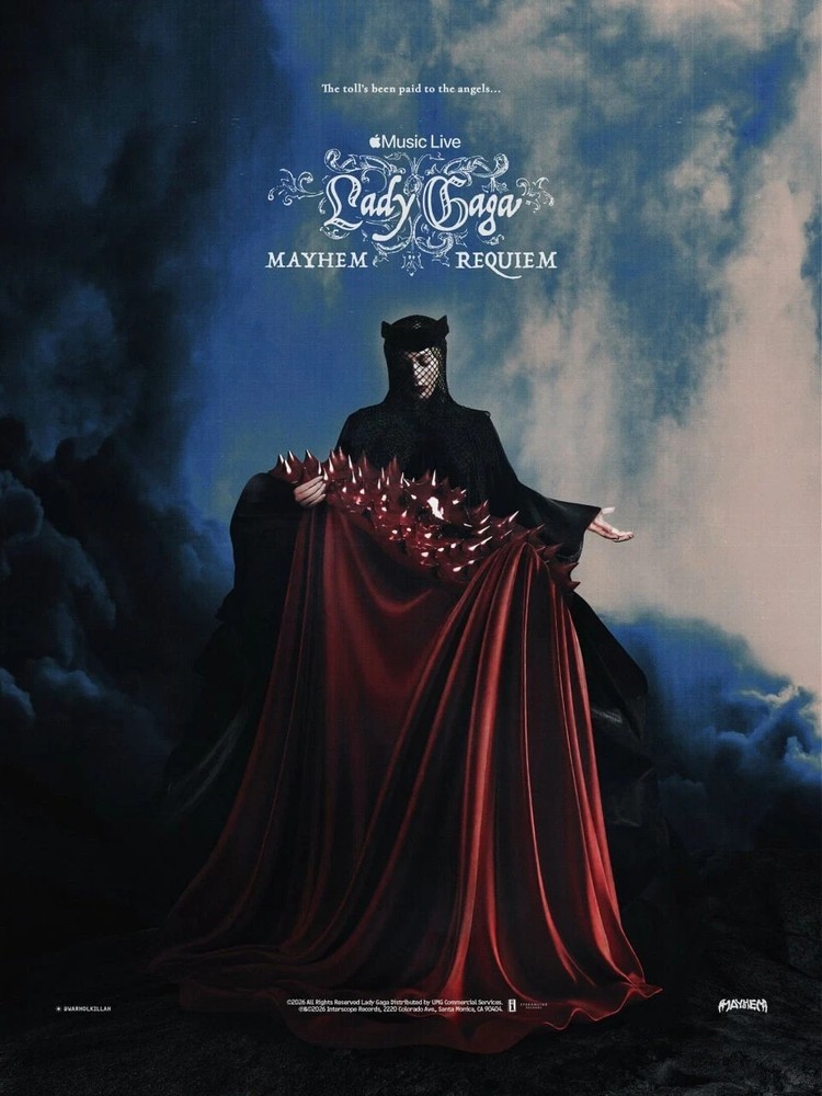 Lady Gaga Mayhem Requiem Music Art Poster