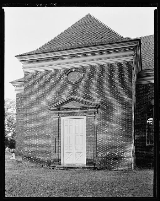 Photo:Kilmarnock Virginia Christ Church 1930s Brick Church Front Entrance