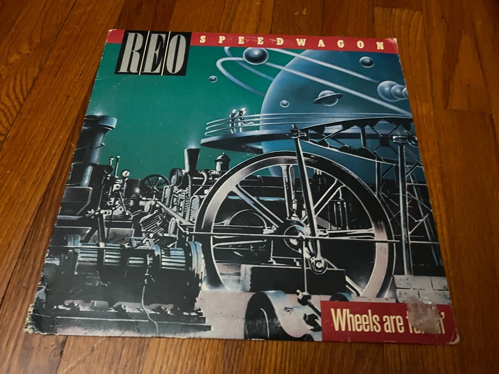 REO SPEEDWAGON Wheels Are Turnin' ORIGINAL 1984 LP Can't Fight This Feeling