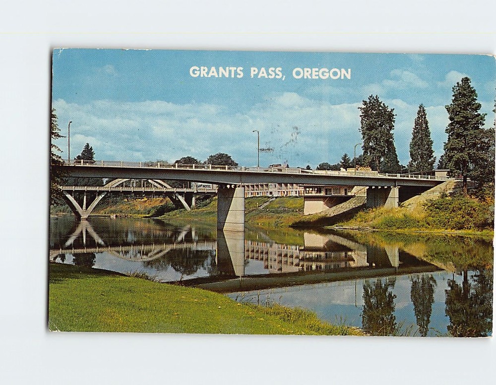 Postcard Caveman's Bridge Grants Pass Oregon USA