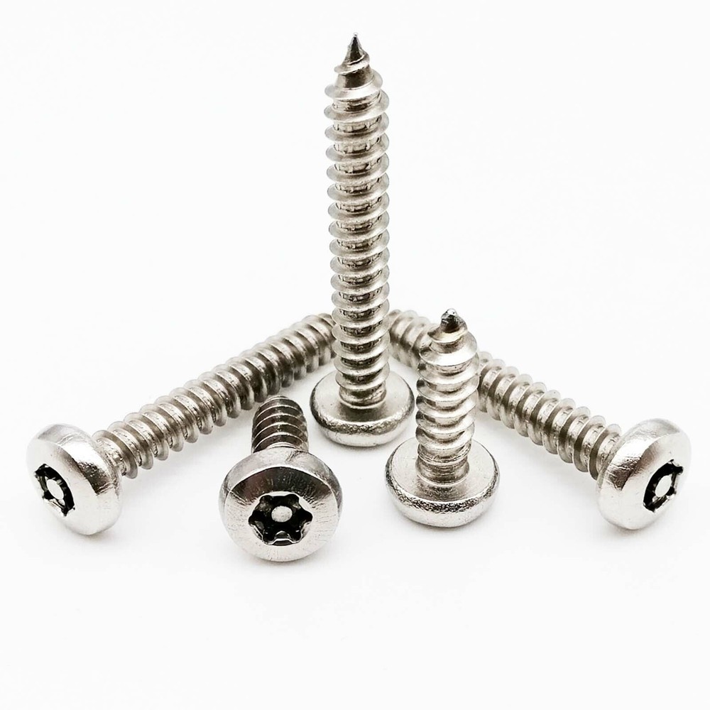 10X M2.9-4.8 304 Stainless Steel Torx Pan Round Head With Pin Self-tapping Screw