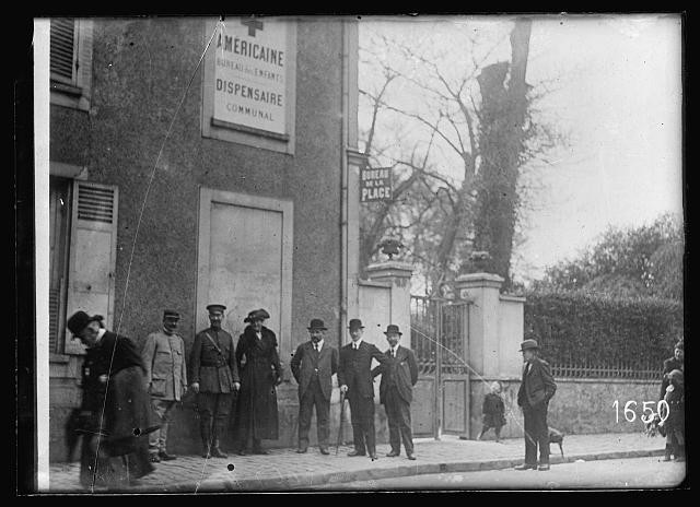 Photo:Corbeil France 1918 ARC Children's Dispensary Dr Knox Mrs Farrant