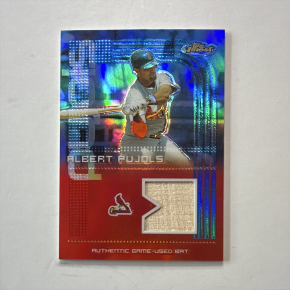 Topps 2004 Finest Albert Pujols Game-Used Bat FR-AP2 St. Louis Cardinals MLB🔥🔥