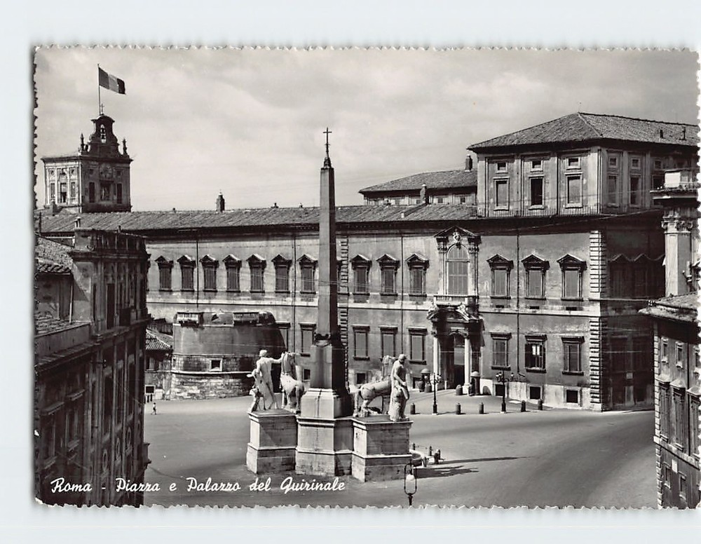 Postcard Piazza e Palazzo del Quirinale Rome Italy