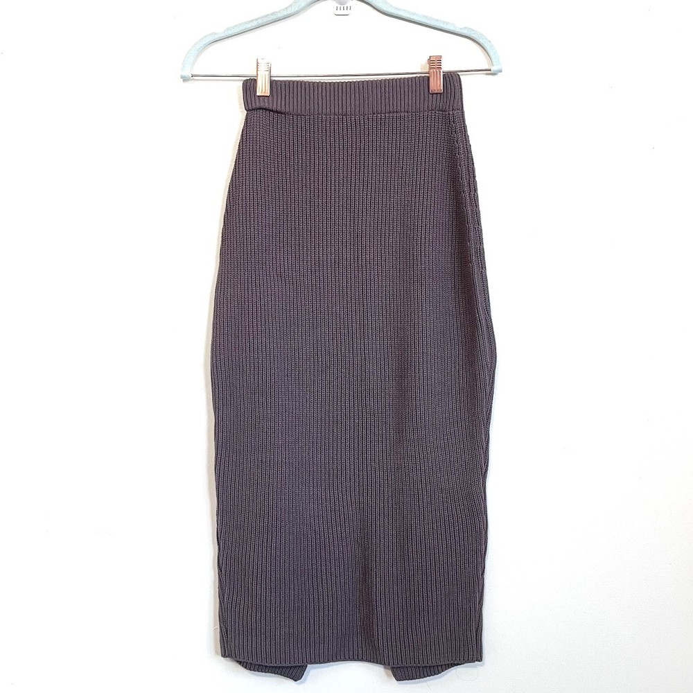 The Frankie Shop Womens Skirt Size XS Brown Knit Pull On