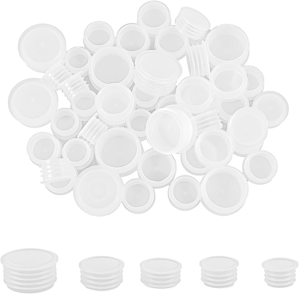 5 Size 50PCS Salt and Pepper Shaker Stoppers Plastic Salt Shaker Plug Stopper