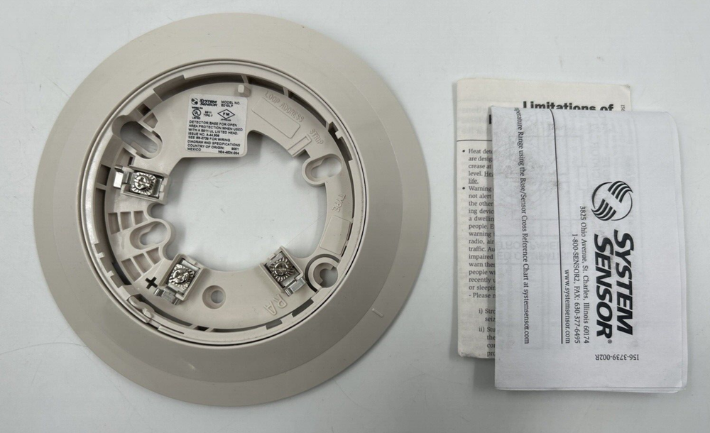 System Sensor B210LP Smoke Detector Ceiling Mount Base