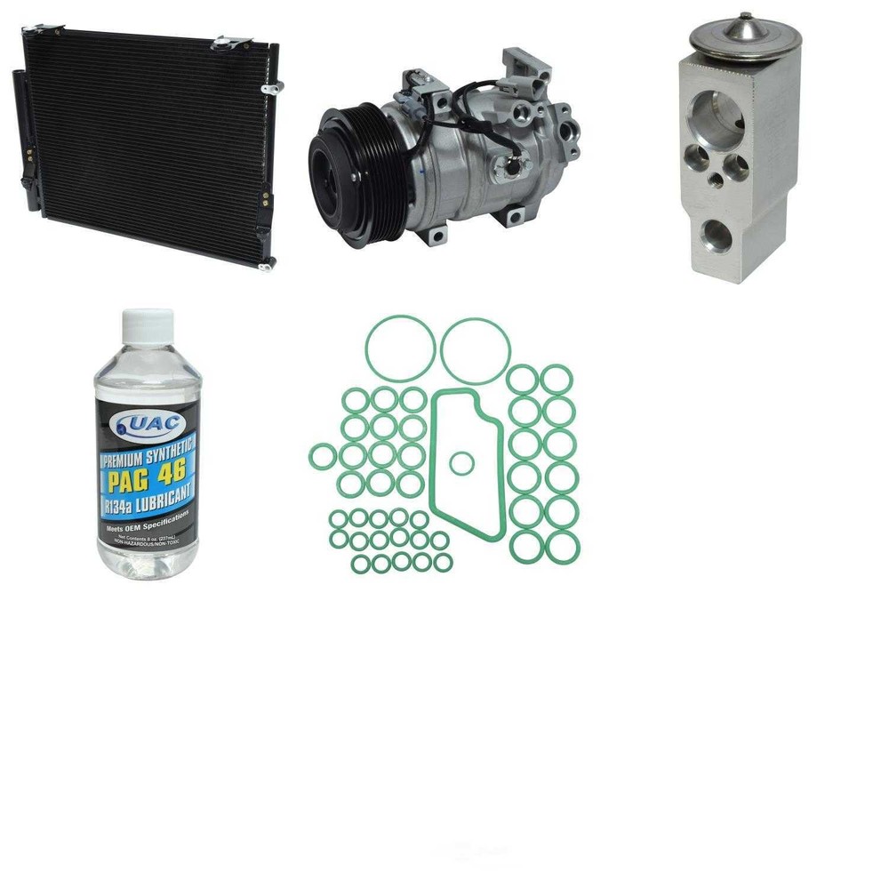 A/C Compressor Kit with Condenser Replacement for 08-19 Toyota Sequoia