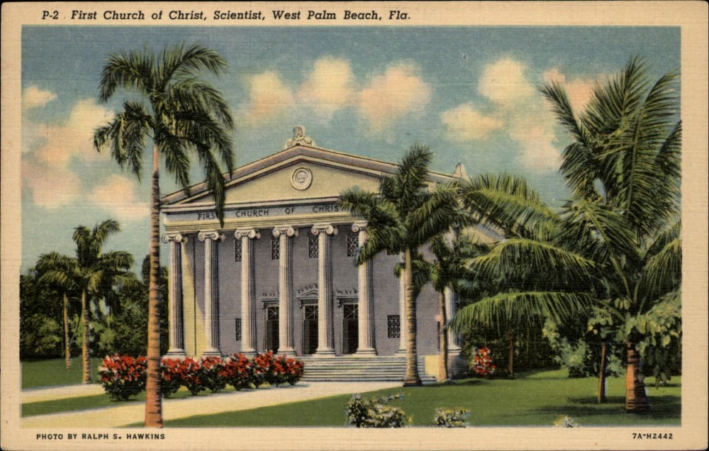 First Church Christ Scientist West Palm Beach Florida architecture ~ 1940 linen