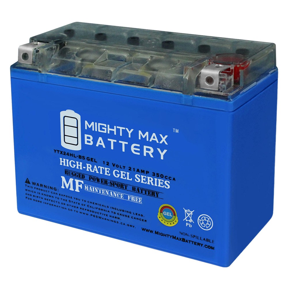 Mighty Max YTX24HL-BS GEL Battery for Harley FL Honda Goldwing Yamaha Indian