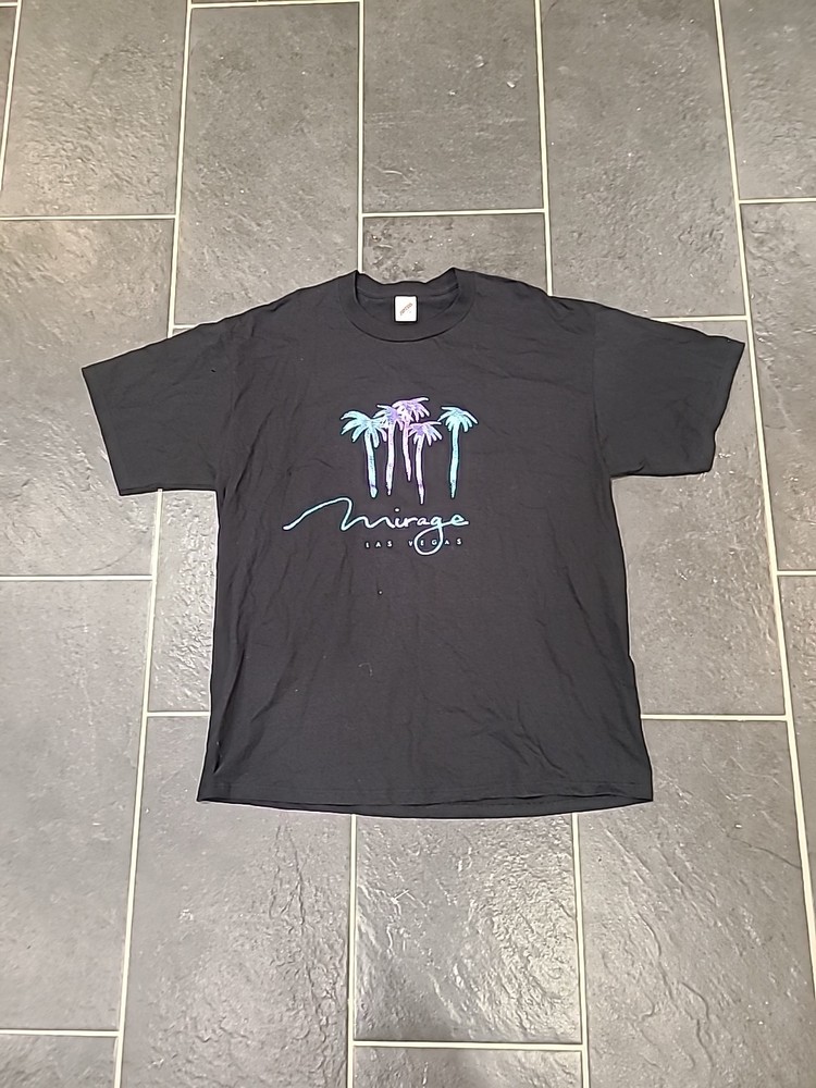 VTG 90s Mirage Las Vegas Shirt Size 2XL USA Casino Hotel Beach Art Bar 90s