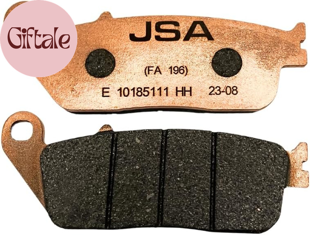 JSA Brakes 196 HH Motorcycle Brake Pads, Premium Brakes Pads for Honda Rebel 500