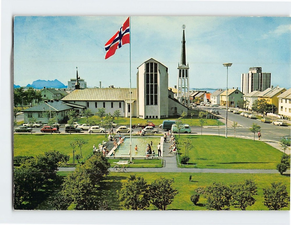 Postcard Bodø Cathedral Bodø Norway