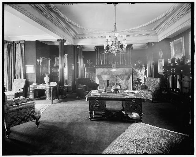 Photo:Detroit Mich Home of Mrs C.L. Stephens 1910s Interior Drawing Room