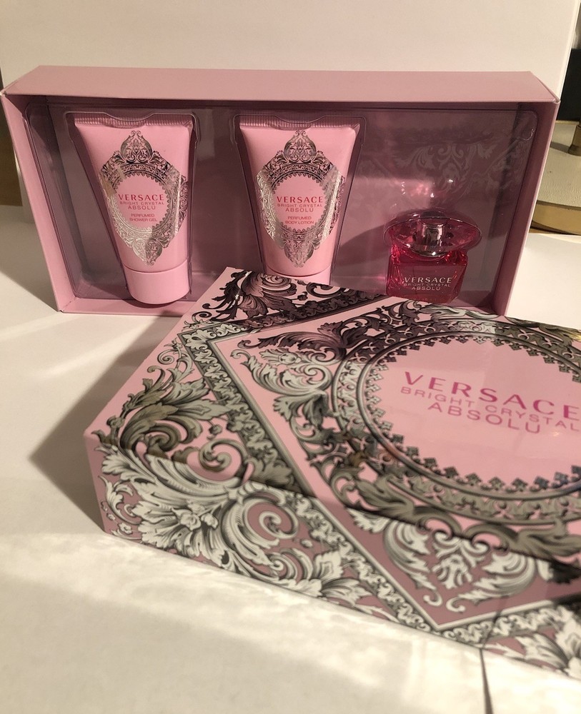 Versace Bright Crystal Absolu Gift Set EDP 5ml /Shower Gel & Body Lotion 25 ml