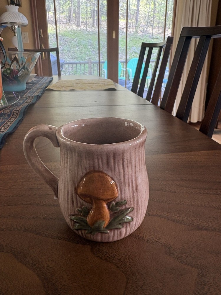 Vintage Mushroom Mug Ceramic