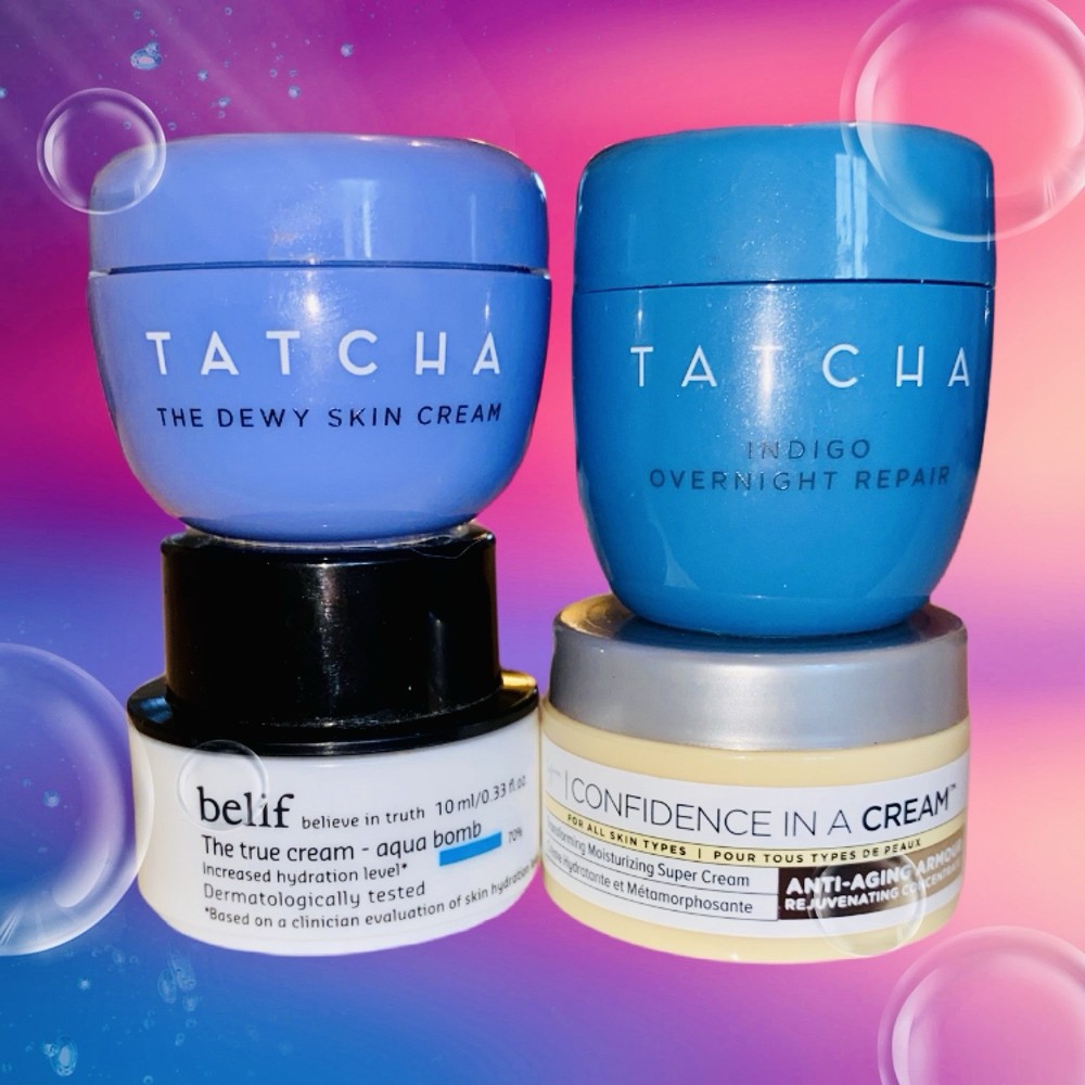 Deluxe Mini Anti-Aging Skincare Cream Set – TATCHA IT Cosmetics Belif – 4-Piece
