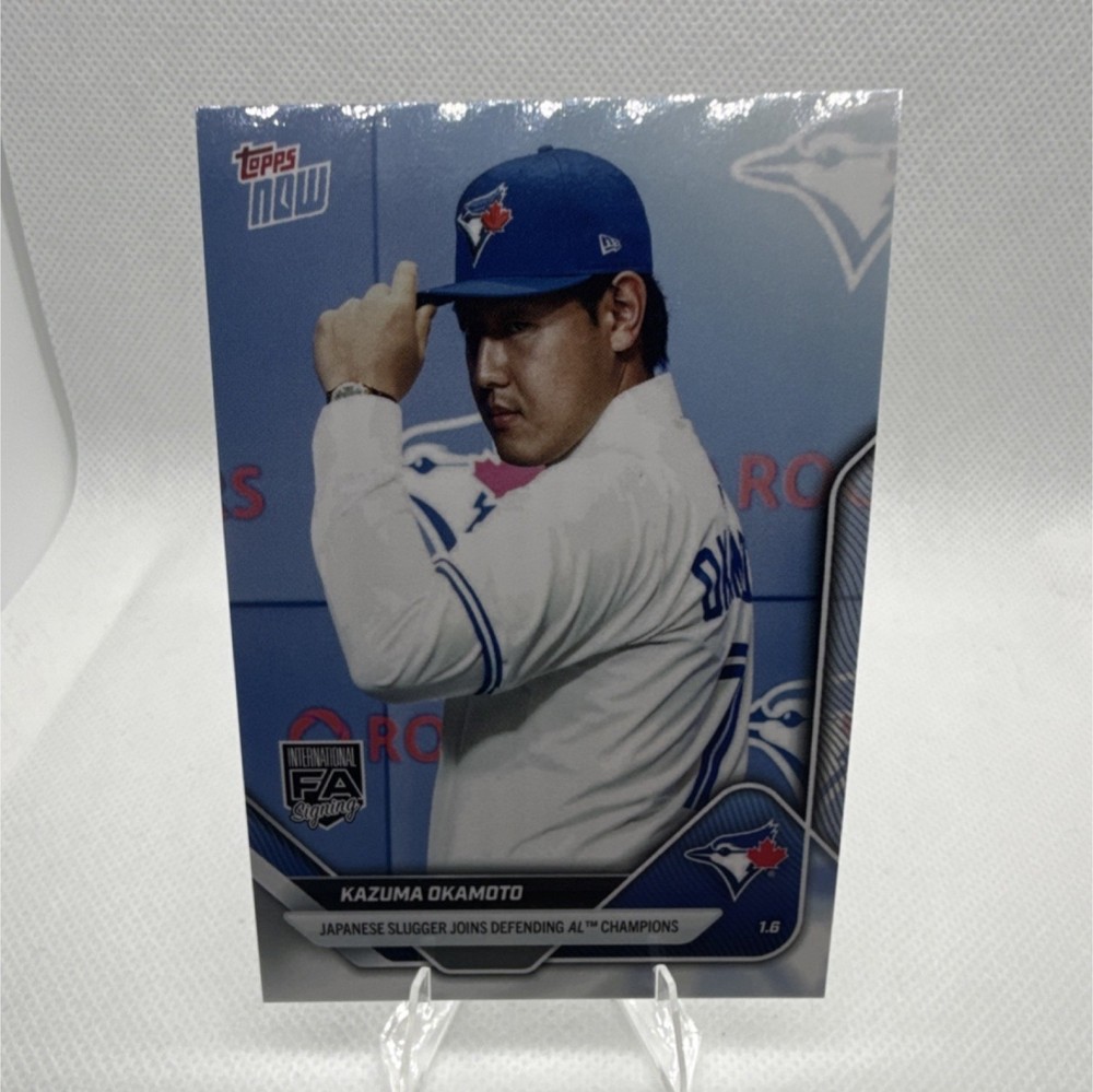 Kazuma Okamoto Signs With Blue Jays 2025 MLB Topps NOW Card OS-13