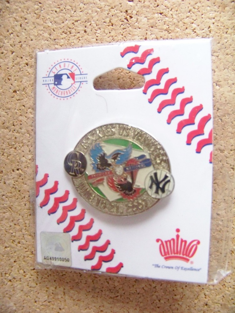 2007 Colorado Rockies vs NY New York Yankees Interleague pin MLB