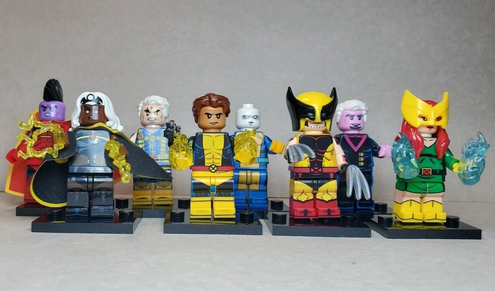 Custom Lego Marvel X-Men Comics Classic Minifigures 8 Pack