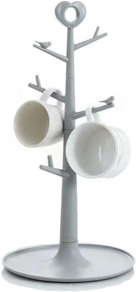 Coffee Mug Tree for Counter Cup Holder Rack Stand Organizer Desk Table Counte...