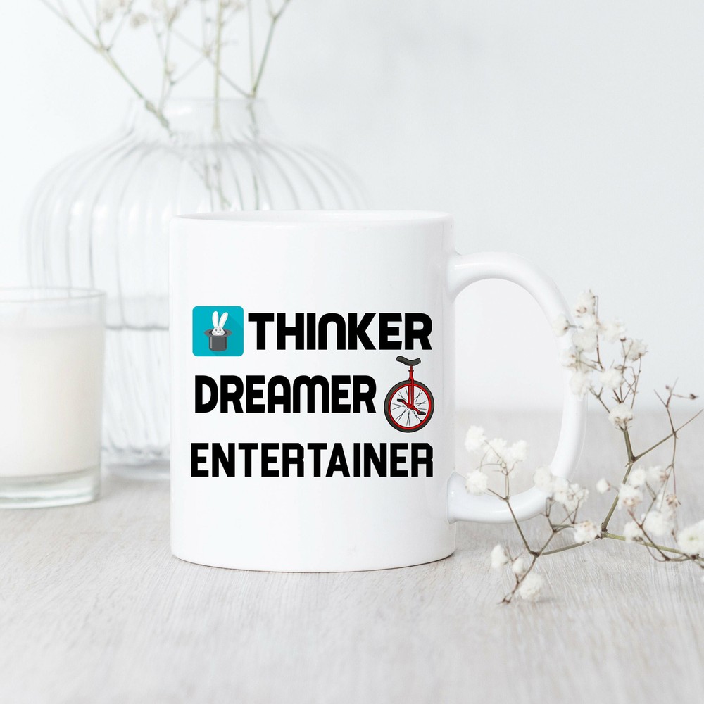 Thinker Dreamer Entertainer Gift Mug for Future Visionaries  