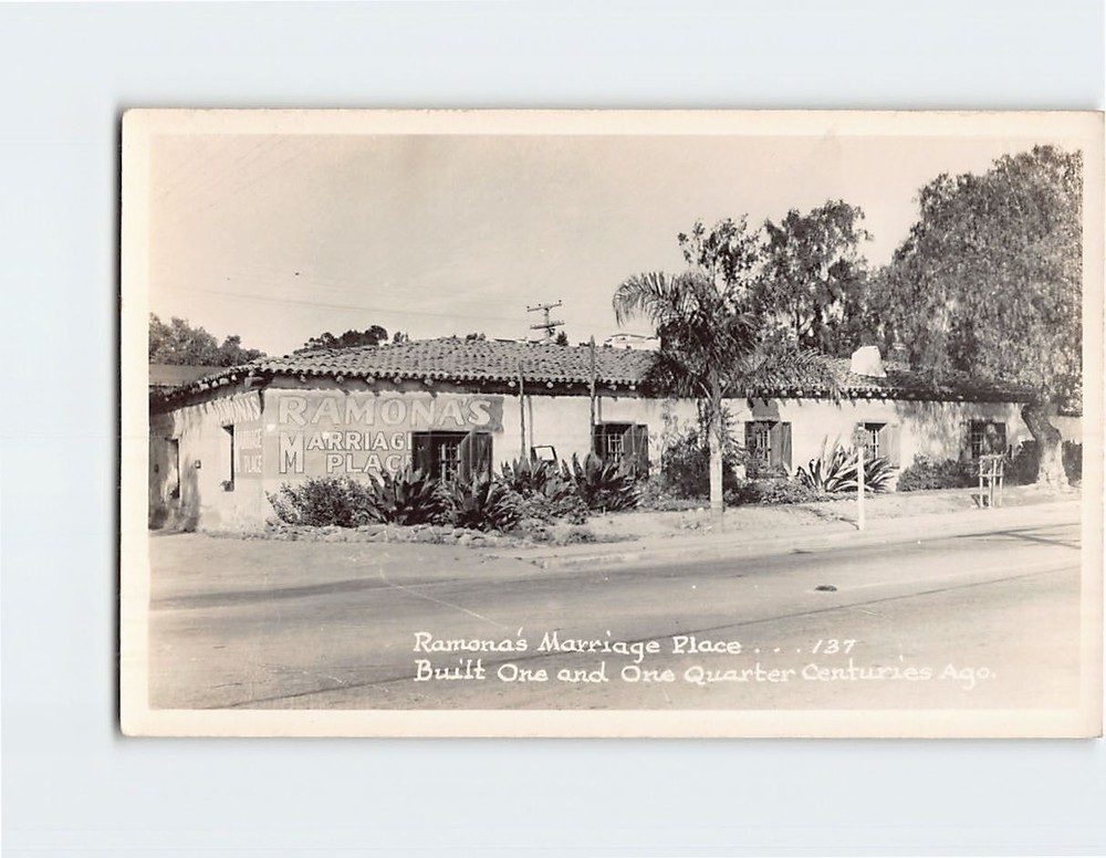Postcard Ramona's Marriage Place San Diego California USA